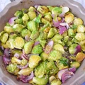 Pieczona brukselka w sosie balsamiczno-miodowym