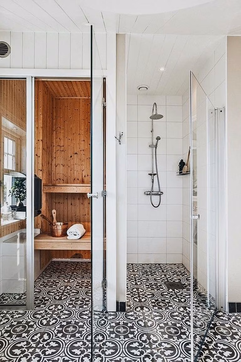 Sauna w łazience