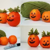 Mandarynkowe dynie na Halloween