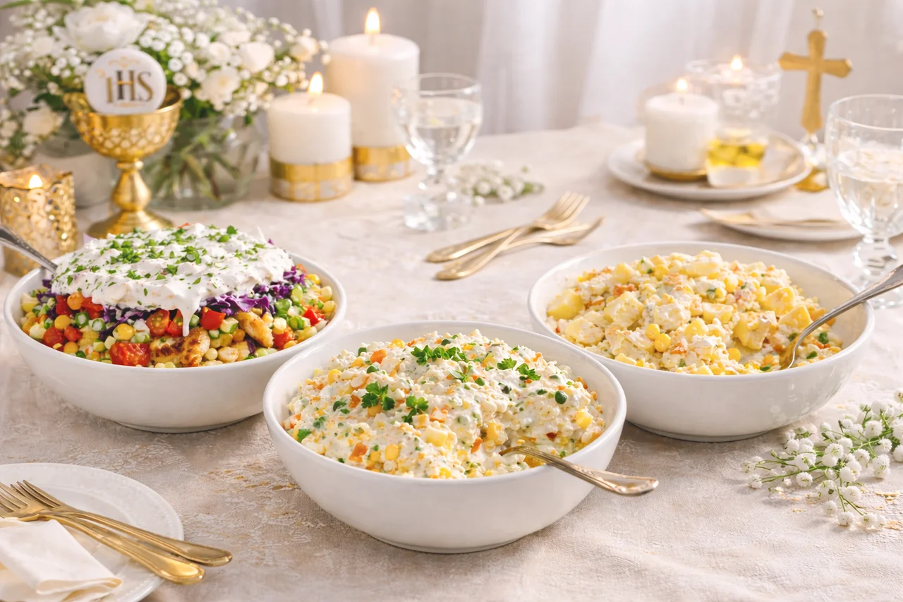 Sałatki na komunię - te 3 przepisy zawsze się sprawdzają!