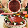 Tort serowy z malinami i oreo