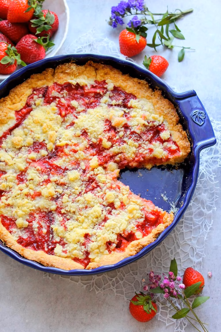 Tarta z truskawkami | Słodkie okruszki