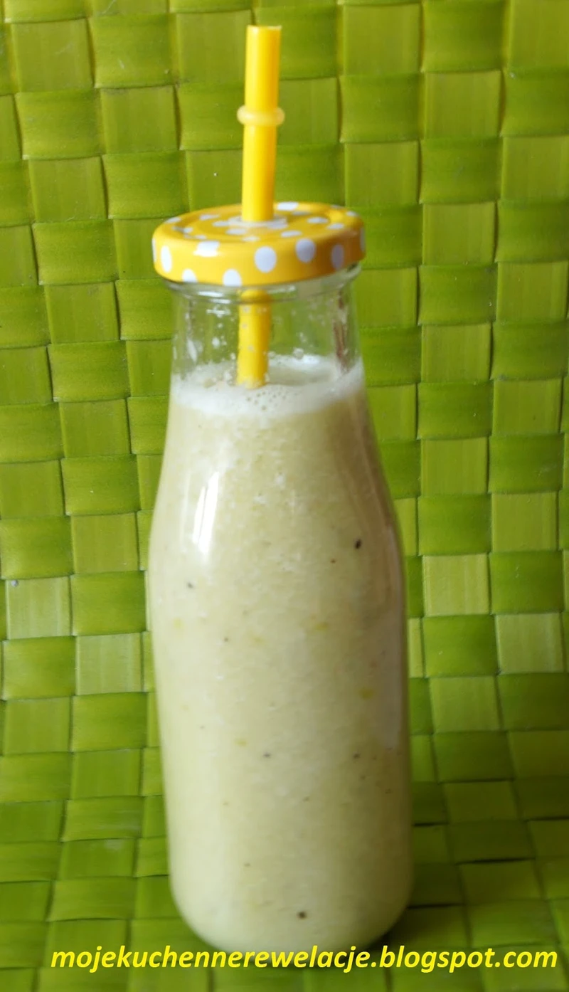 Koktajl z banana, kiwi i jabłka - poranna dawka witamin :)