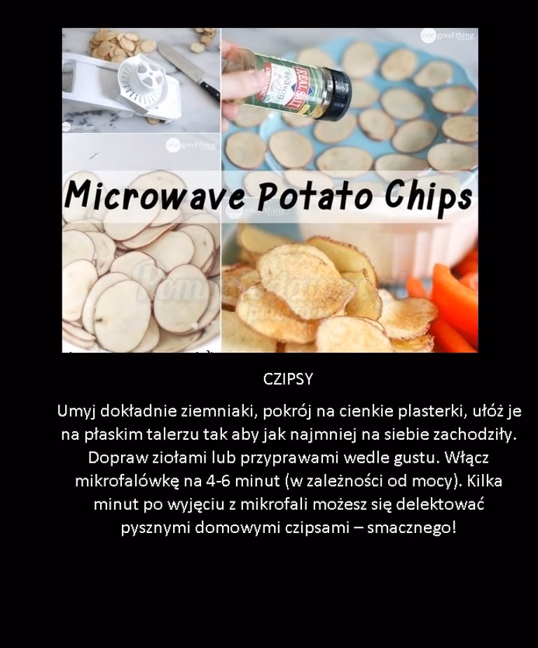 Smakowite domowe czipsy z mikrofalówki!