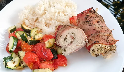 Fit: Pierś zapiekana z warzywami i szynką parmeńską