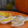 Pierogi z dynią i serem pleśniowym