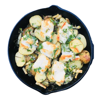 Zapiekanka z ziemniaków i halloumi - Niedzielny kucharz