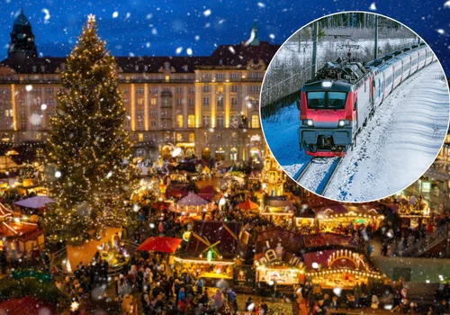 Pociągiem zamiast samolotem! Ruszają połączenia na cudowne jarmarki bożonarodzeniowe w Europie