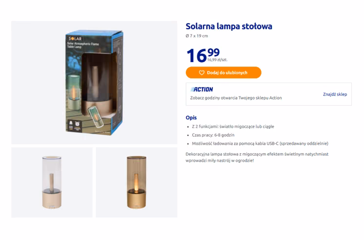Zdjęcie Ta solarna lampka z Action za 16 zł podbija ogrody 2026! Efekt płomienia zrobi boski klimat za grosze #1