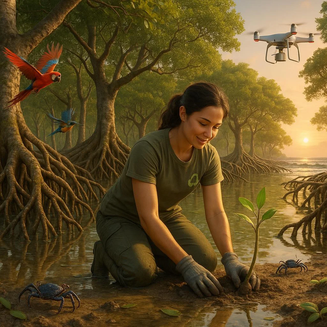 Mangrowe – zielona tarcza planety: jak chronić ekosystem, który zatrzymuje cztery razy więcej węgla niż Amazonia?