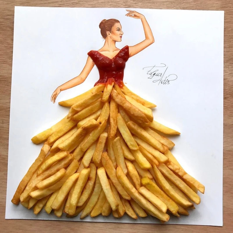 Stylizacje z frytek i Nutelli? To możliwe! Niezwykły talent na instagramie