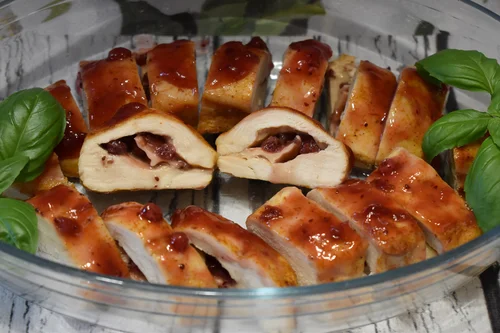 Pieczony filet z żurawina