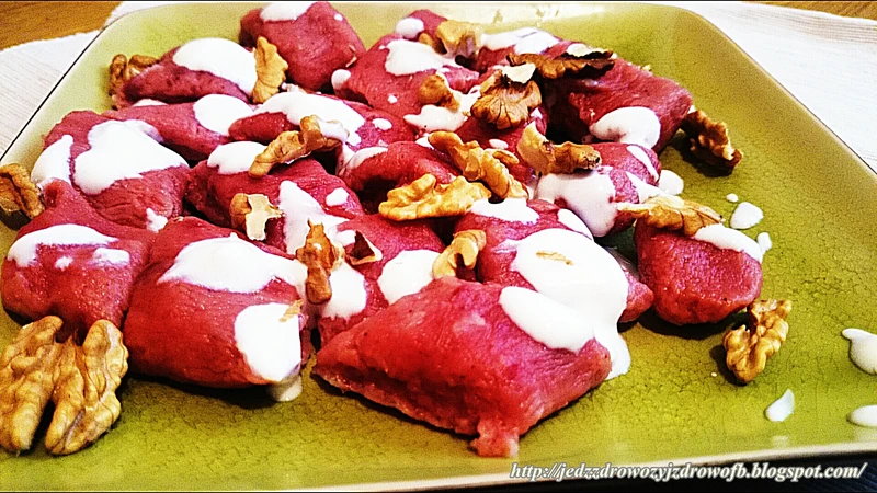 Gnocchi na bazie pieczonego buraka