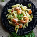 Makaron aglio & olio z krewetkami