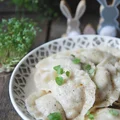 Pierogi z białą kiełbasą i ziemniakami