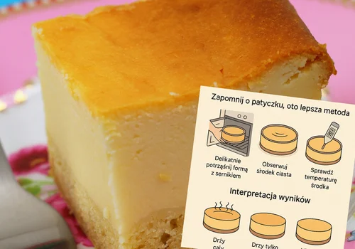 Jak sprawdzić, czy sernik jest gotowy? Zapomnij o patyczku, oto lepsza metoda!
