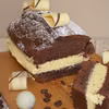 Murzynek z nutą korzenną przełożony kremem tiramisu