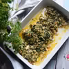 FILET Z KURCZAKA Z CURRY, MIGDAŁAMI, MOZZARELLĄ I NATKĄ PIETRUSZKI