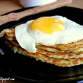 Pieczone bliny ziemniaczane z jajkiem