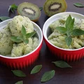 Sorbet z kiwi z nutką mięty