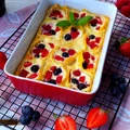 ZAPIEKANE MUSZLE MAKARONOWE Z SEREM I OWOCAMI
