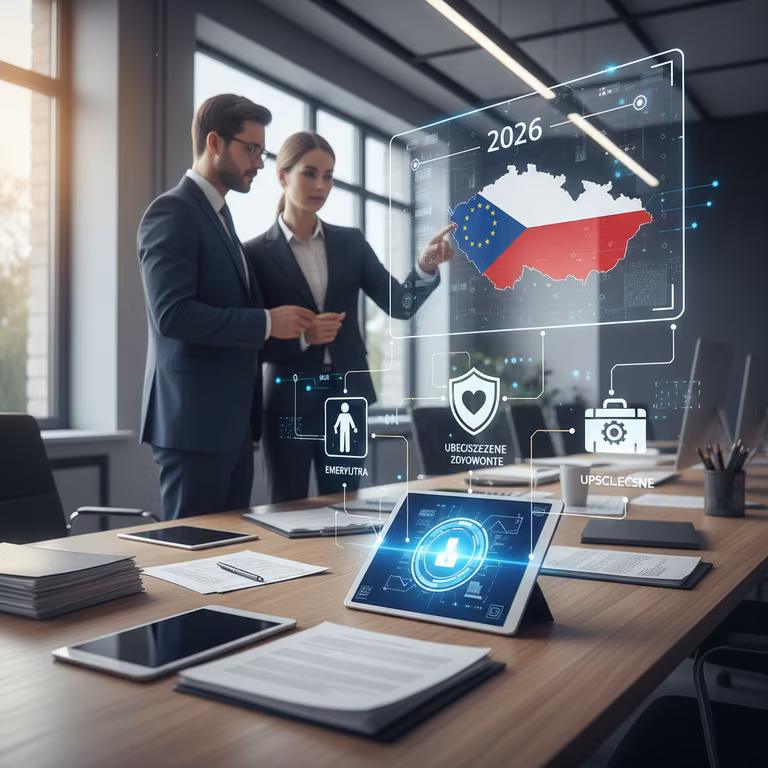 Czechy zmieniają zasady emerytur i ubezpieczenia chorobowego w 2026 roku. Co oznacza JMHZ, nowe wypłaty i elektroniczne powiadomienia