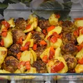 Kotlety pieczone z warzywami