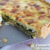 Quiche lorraine ze szpinakiem i łososiem