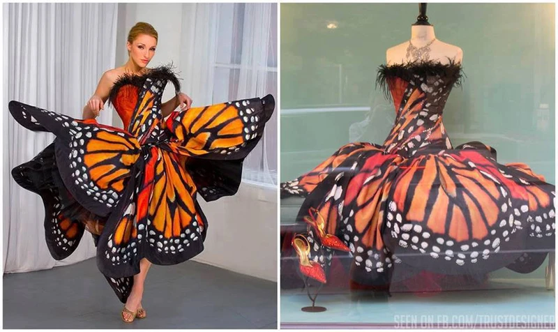 Suknia motyl