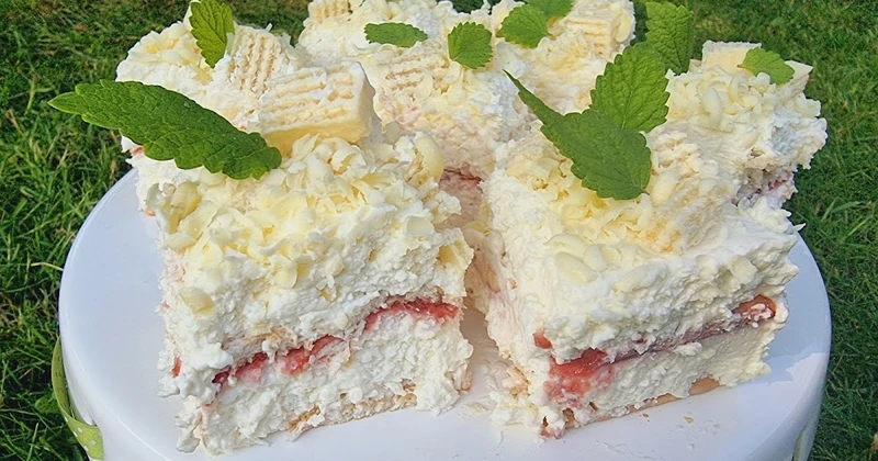 Kokosanka śmietankowa bez pieczenia