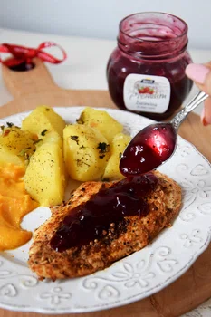 Grillowany kurczak z żurawiną