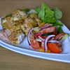 Pierś z kurczaka w cieście curry z ziołami
