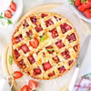 Tarta z truskawkami i rabarbarem