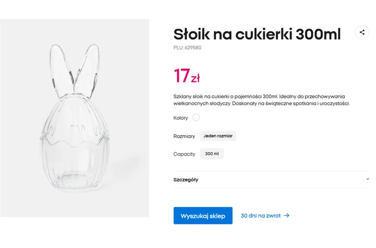 Zdjęcie Ten szklany słoik z Pepco za 17 zł to hit Wielkanocy! Z cukierkami, pisankami lub kwiatami zrobi efekt wow #1