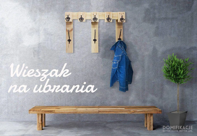 Wieszak z europalety DIY