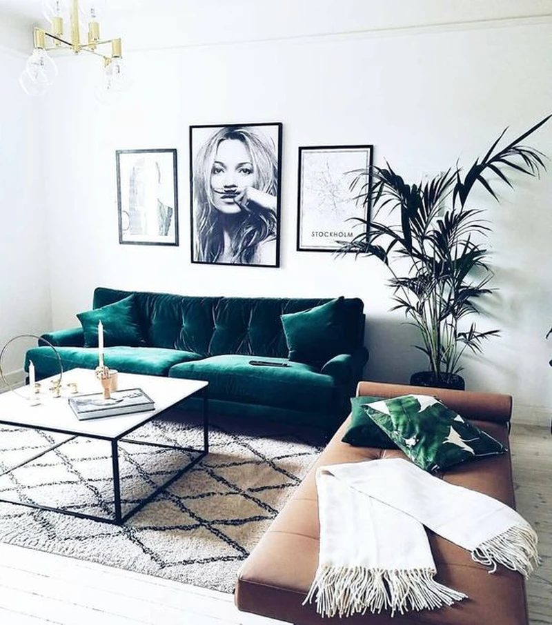 Zielona sofa