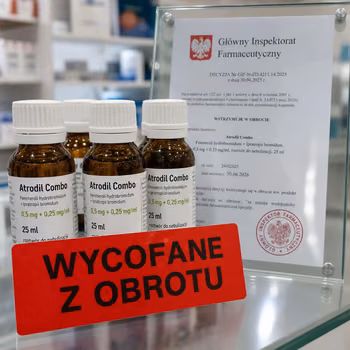GIF wycofuje trzy serie Atrodil Combo: decyzja w sprawie masy dawki