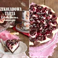 Czekoladowa tarta sernikowa z wiśniami