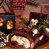 Piernikowe Bûche de Noël z powidłami śliwkowymi