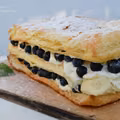 Ciasto francuskie z borówkami