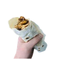 Kebab z mięsem z rosołu z domowymi wrapami