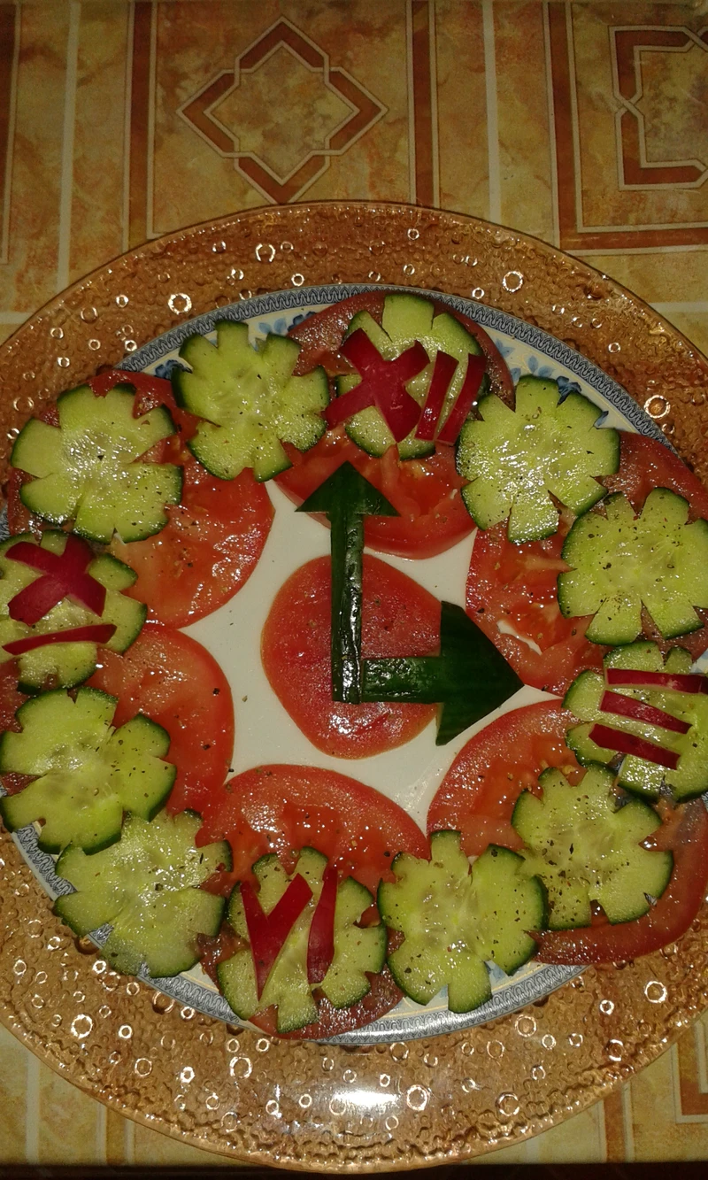 Warzywny zegar