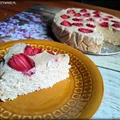 Sernik bananowy z owocami