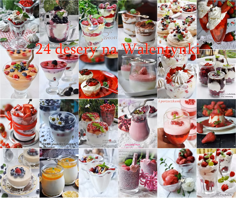 24 desery na Walentynki