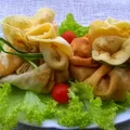 Sakiewki z pieczarkami