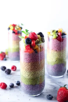 Tęczowy deser z chia!