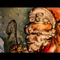Bombka malowana ręcznie z Mikołajem