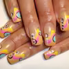 Zwariowane kolorowy manicure