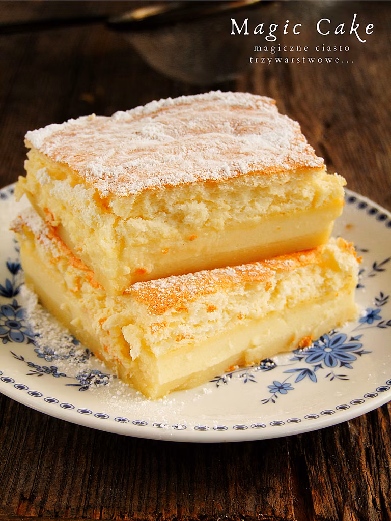 magic cake - magiczne ciasto trzywarstwowe
