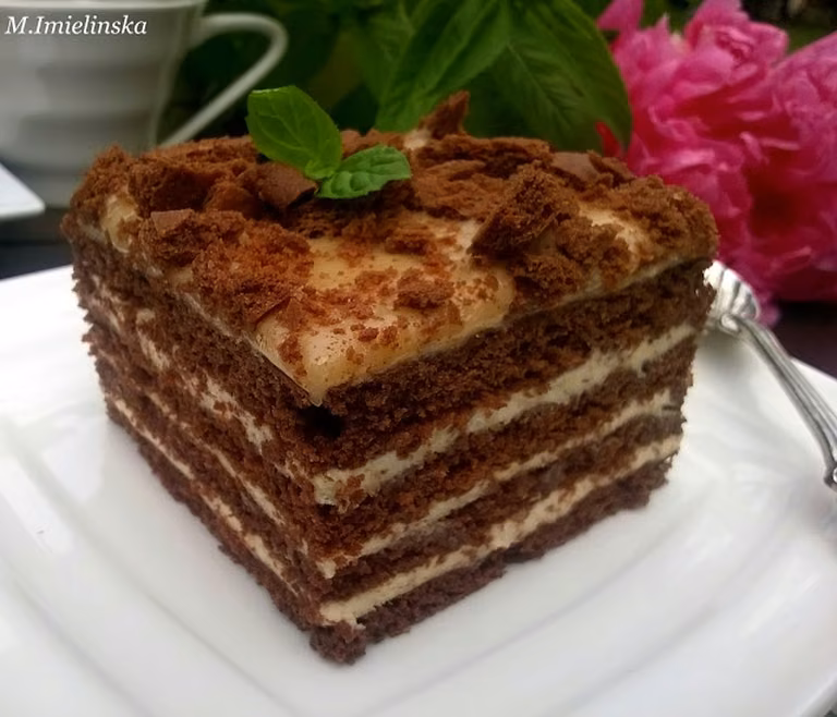 przekładane ciasto chałwowe